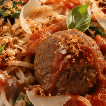 Spaghetti met gehaktballen