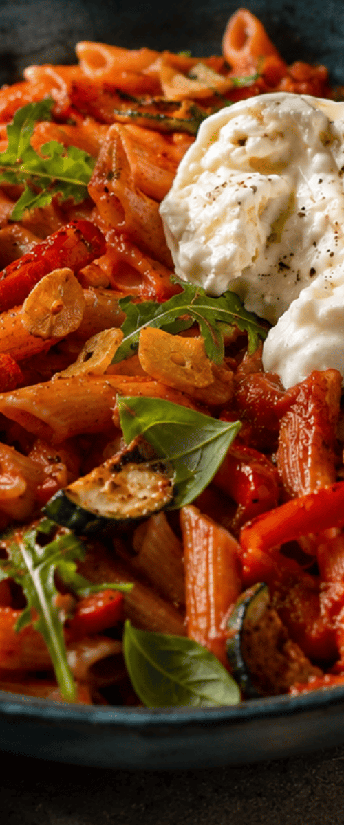 Penne Arrabbiata met burrata