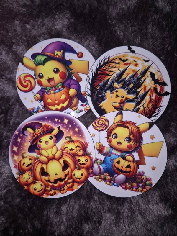 Onderzetter set pikachu halloween