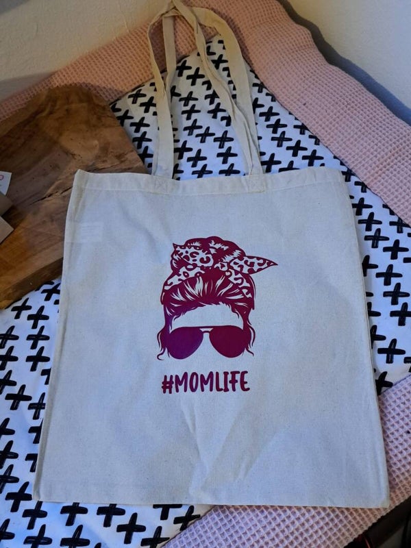 Canvas tas #momlife