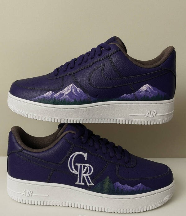 Colorado Rockies Inspired Custom Sneakers