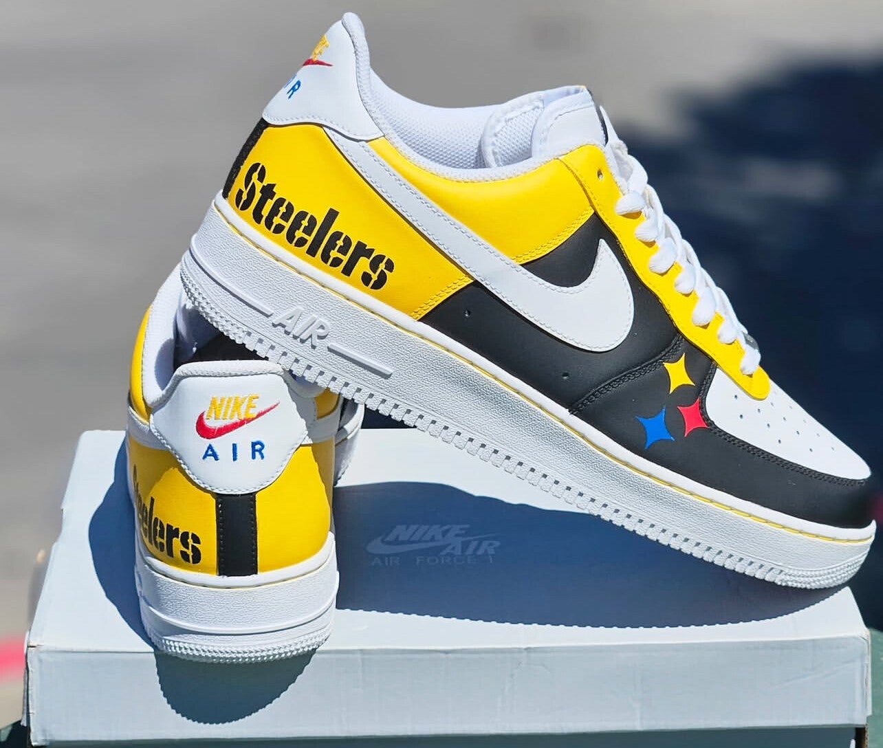 Custom Pittsburgh Steelers Air Force 1 – Premium Hand-Painted Sneakers