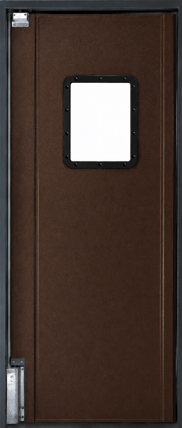 Pro Tuff 40" wide x 84" high Single Panel Swing Door System - Brown