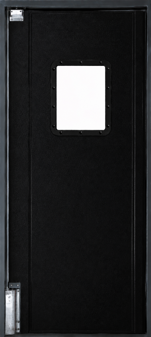 Pro Tuff 31" wide x 84" high Single Panel Swing Door System - Black