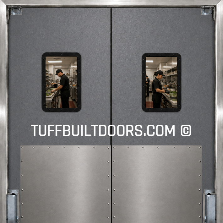 restaurant kitchen double swing doors