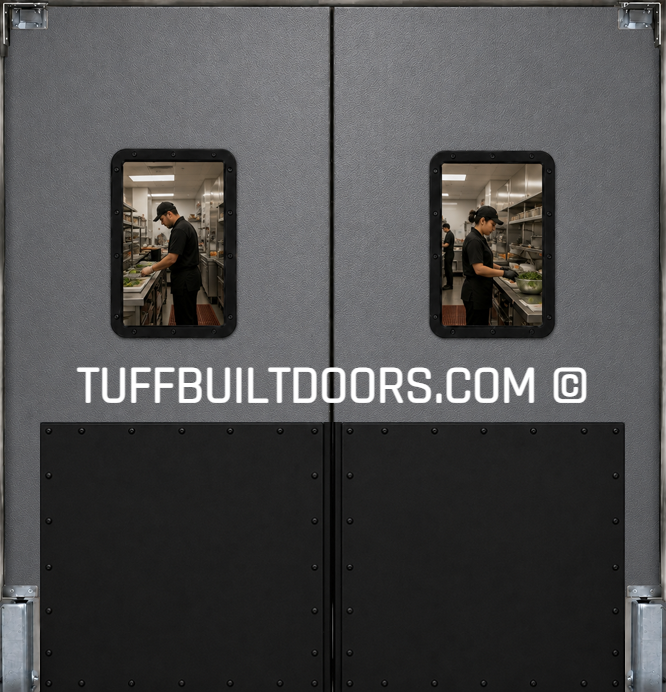 commercial kitchen double swing doors