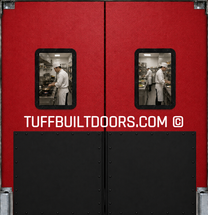 Commercial kitchen door redge