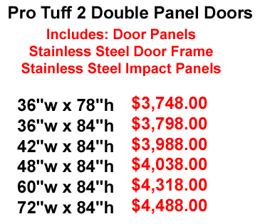 double restaurant kitchen doors