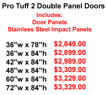 double commercial swinging door