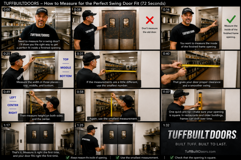 how to measure for a door to fit inside frame