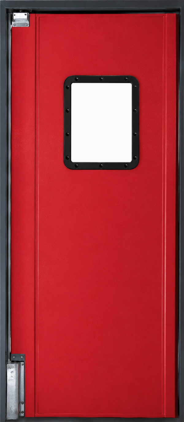 Pro Tuff 40" wide x 84" high Single Panel Swing Door System - Red