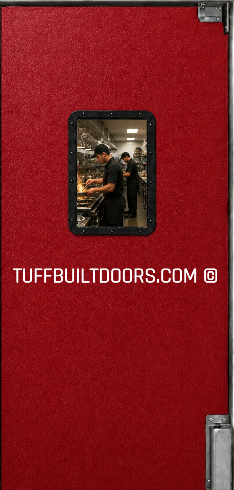 single commercial traffic door