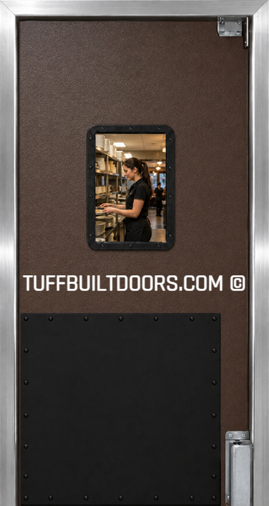 retail backroom swing door