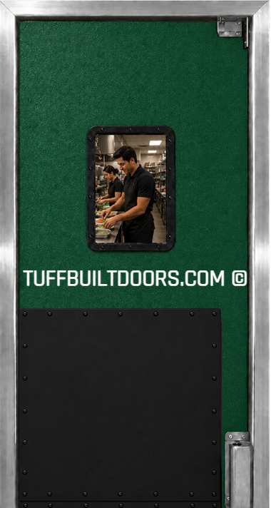 traffic impact commercial swing door