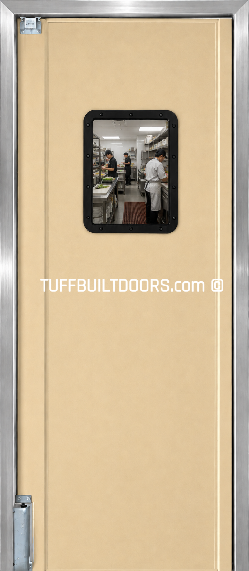 restaurant kitchen doors - beige