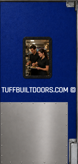 grocery store swinging impact doors