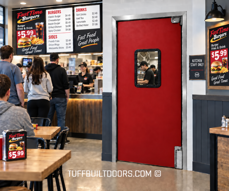 restaurant kitchen doors for heavy duty  traffic
