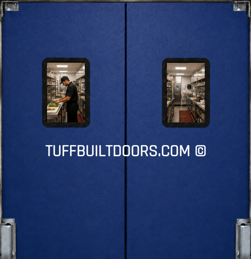 restaurant kitchen swing traffic  doors