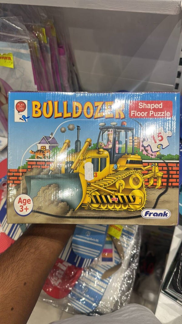 Bulldozer shaped puzzle - games*