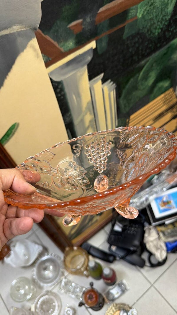 Cranberry Glass Bowl - Supplies
