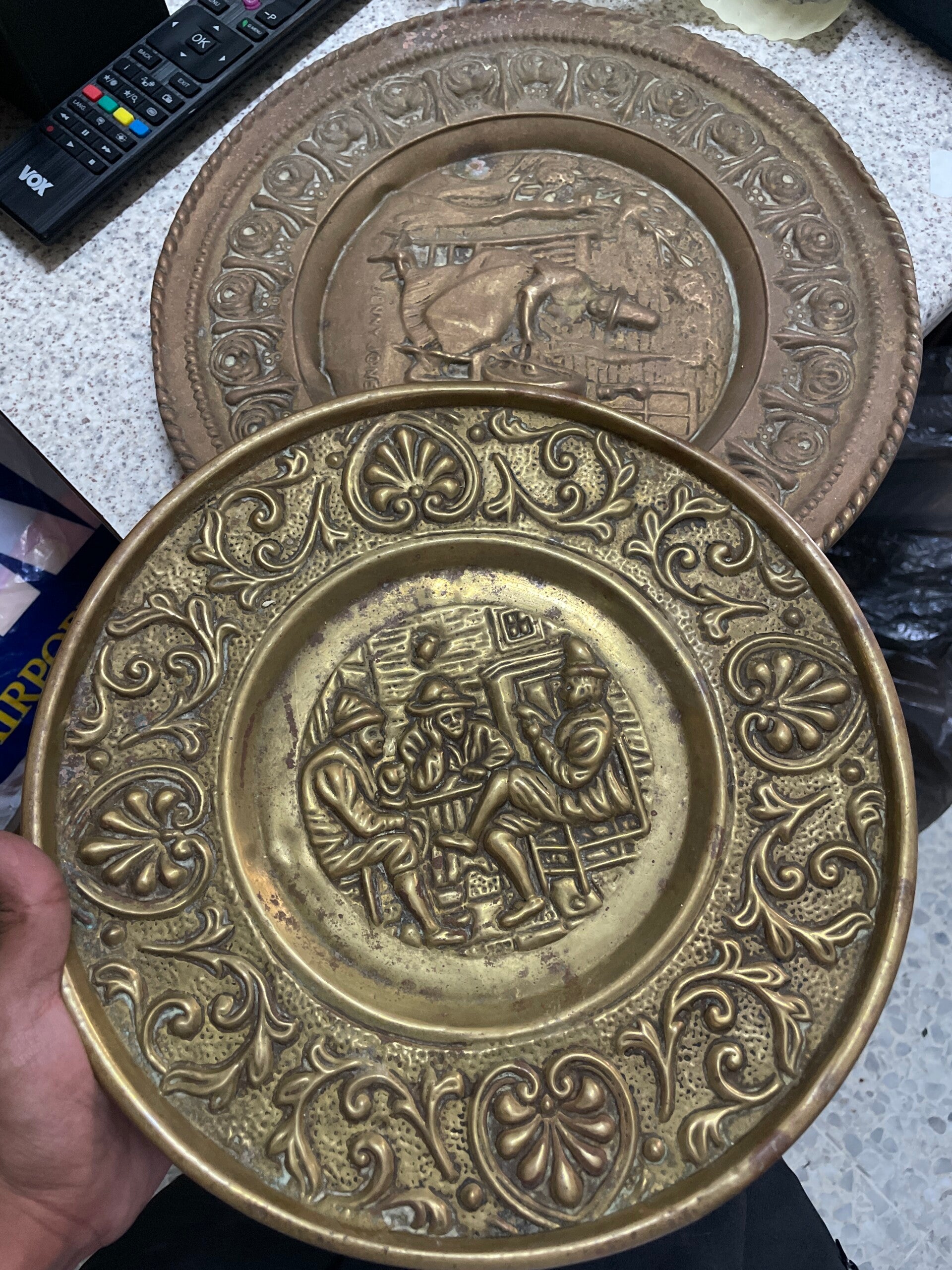 Large Wall Plates - €10 Each - Brass