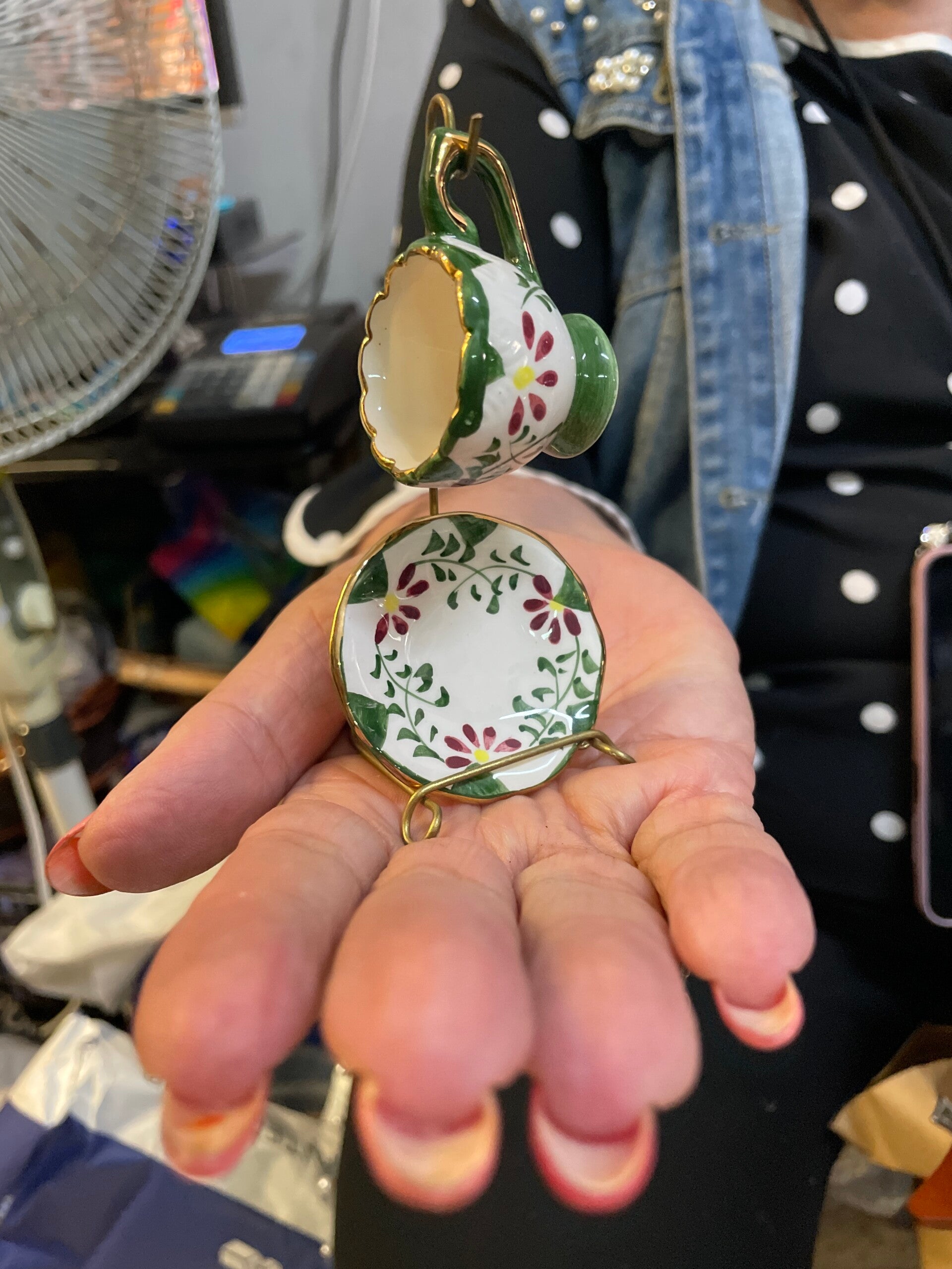 Mini Cup and Saucer - Decor