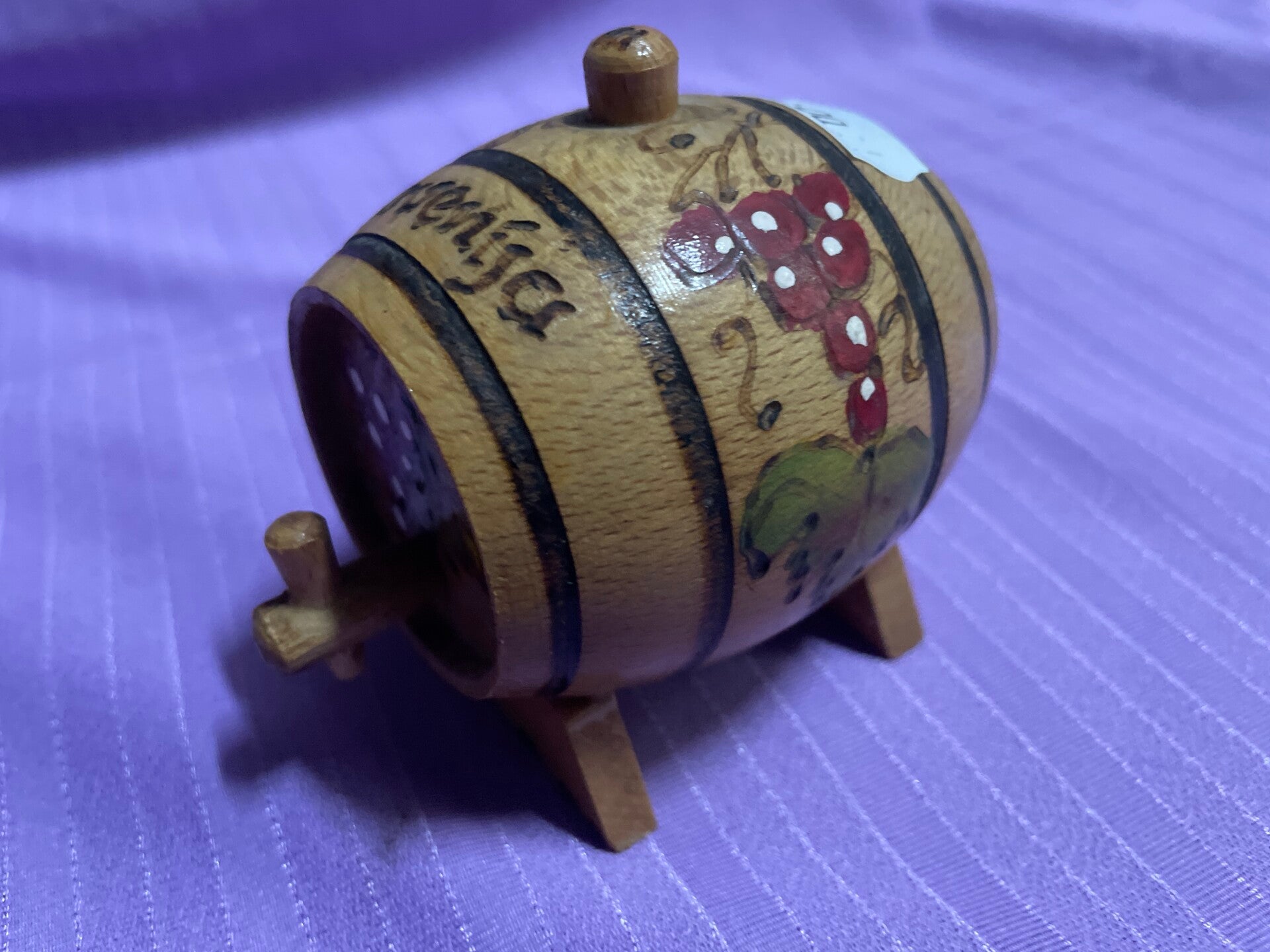 Wooden Mini Wine Barrel - Collectibles