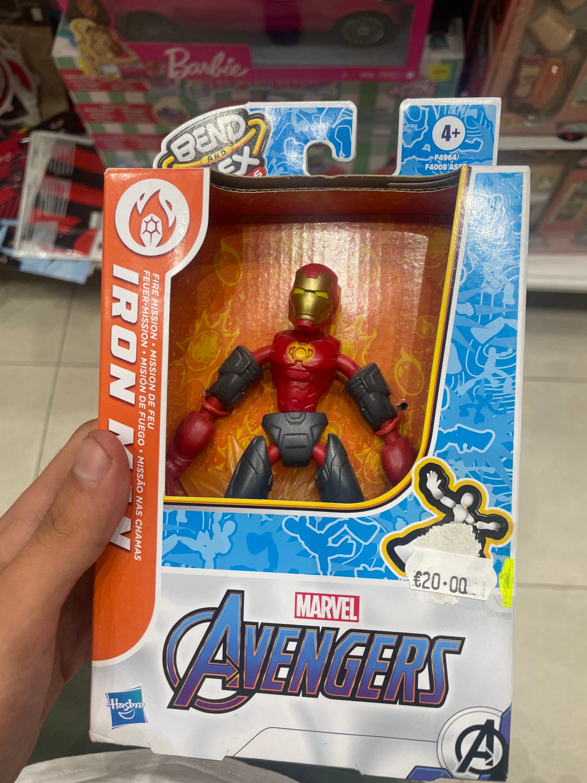 Marvel Avengers Iron Man Bend & Flex - New - Toys