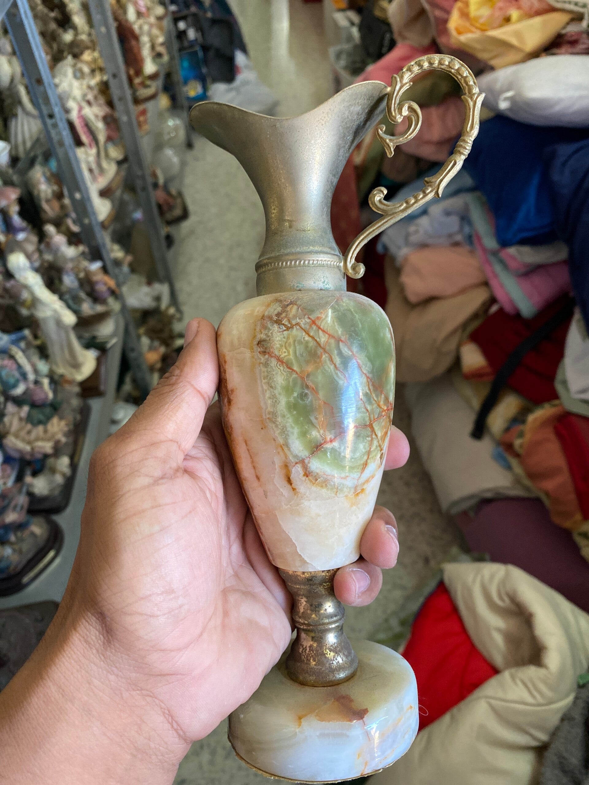 Vase in Marble & Brass - Decor