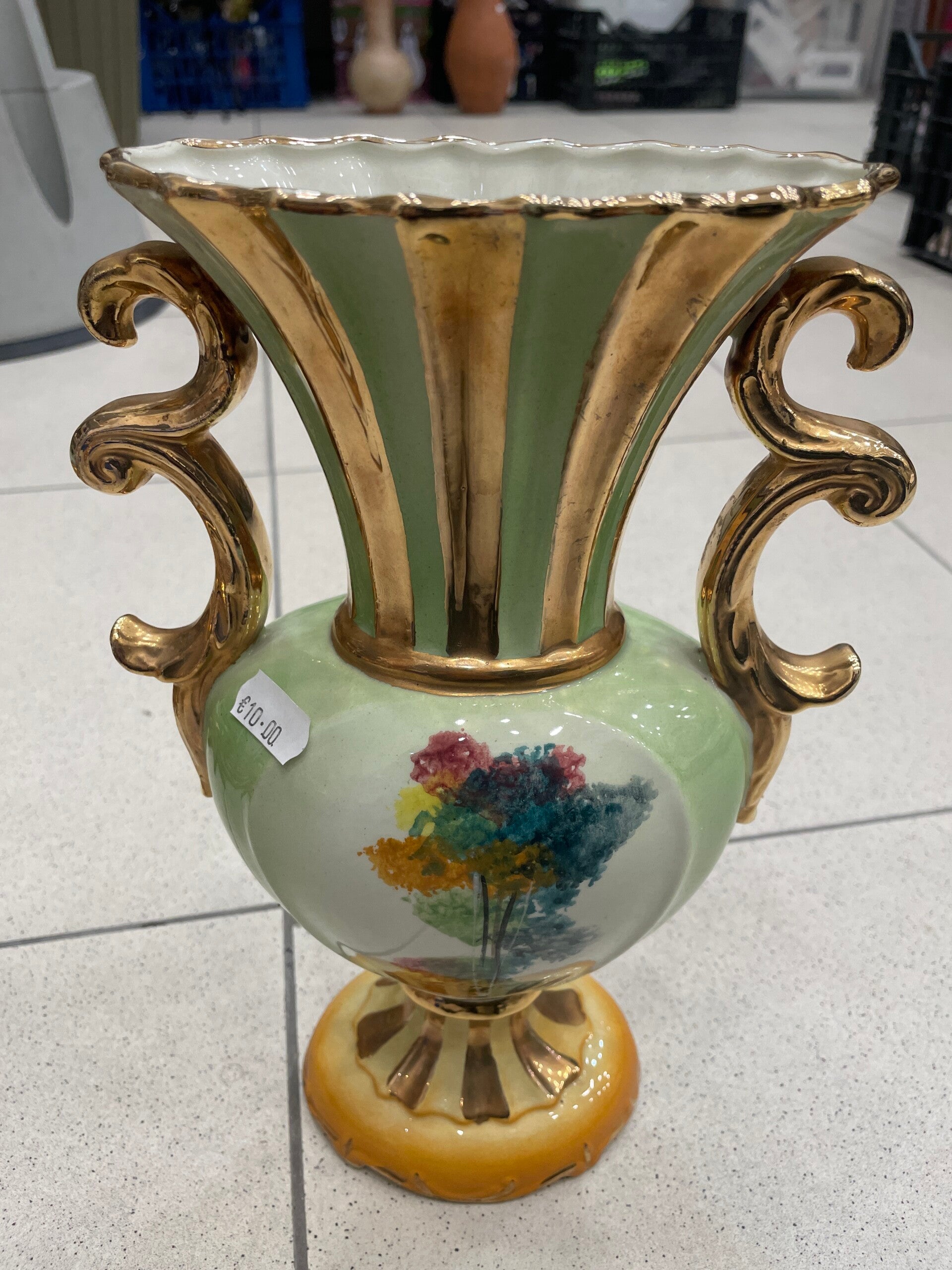 Vintage Porcelain Vase - Decor