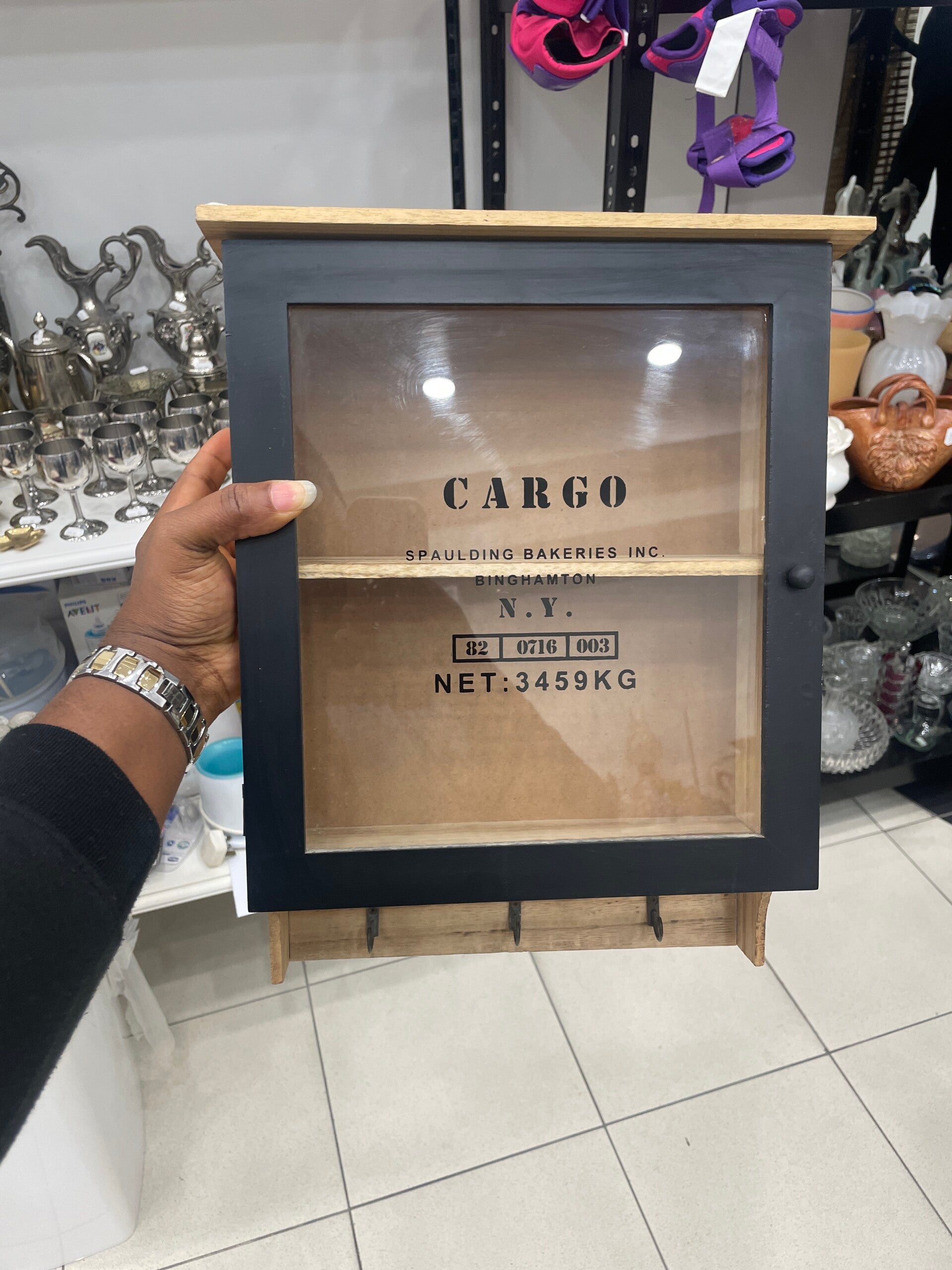 Wall Mounted Wooden Cabinet - Vintage