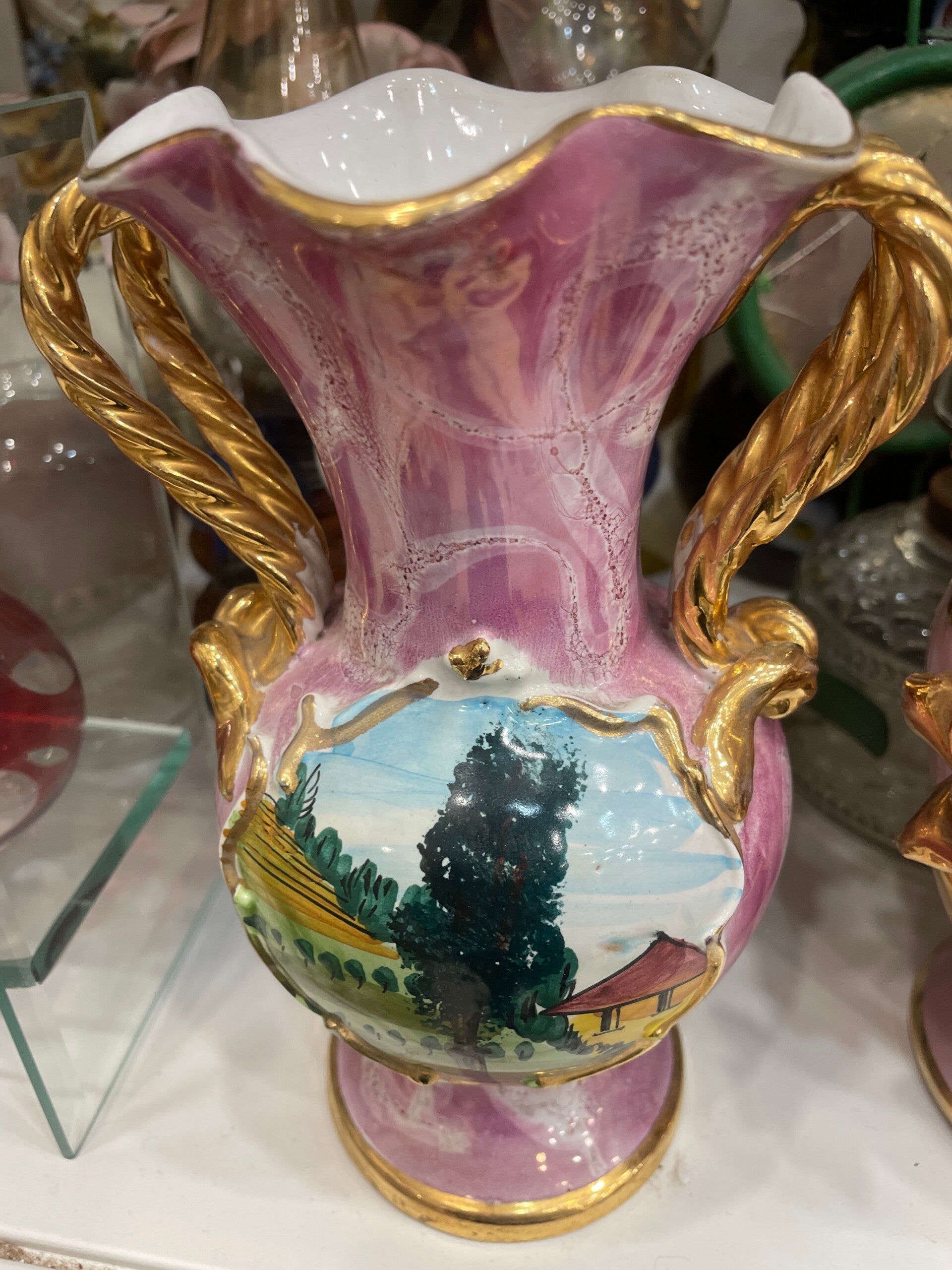 Vintage Porcelain Vase - Decor