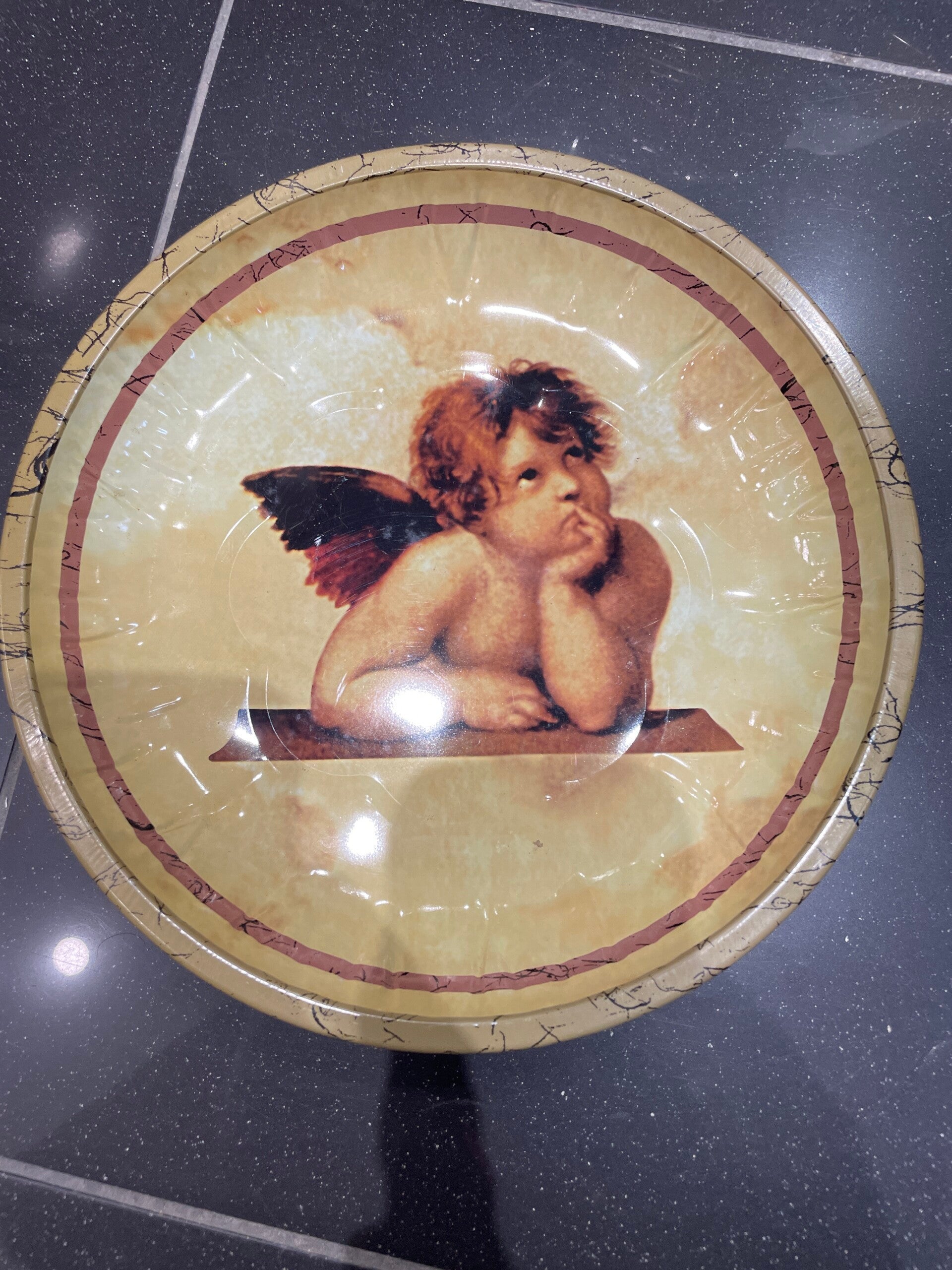 Cherub Tin Bowl - Decor