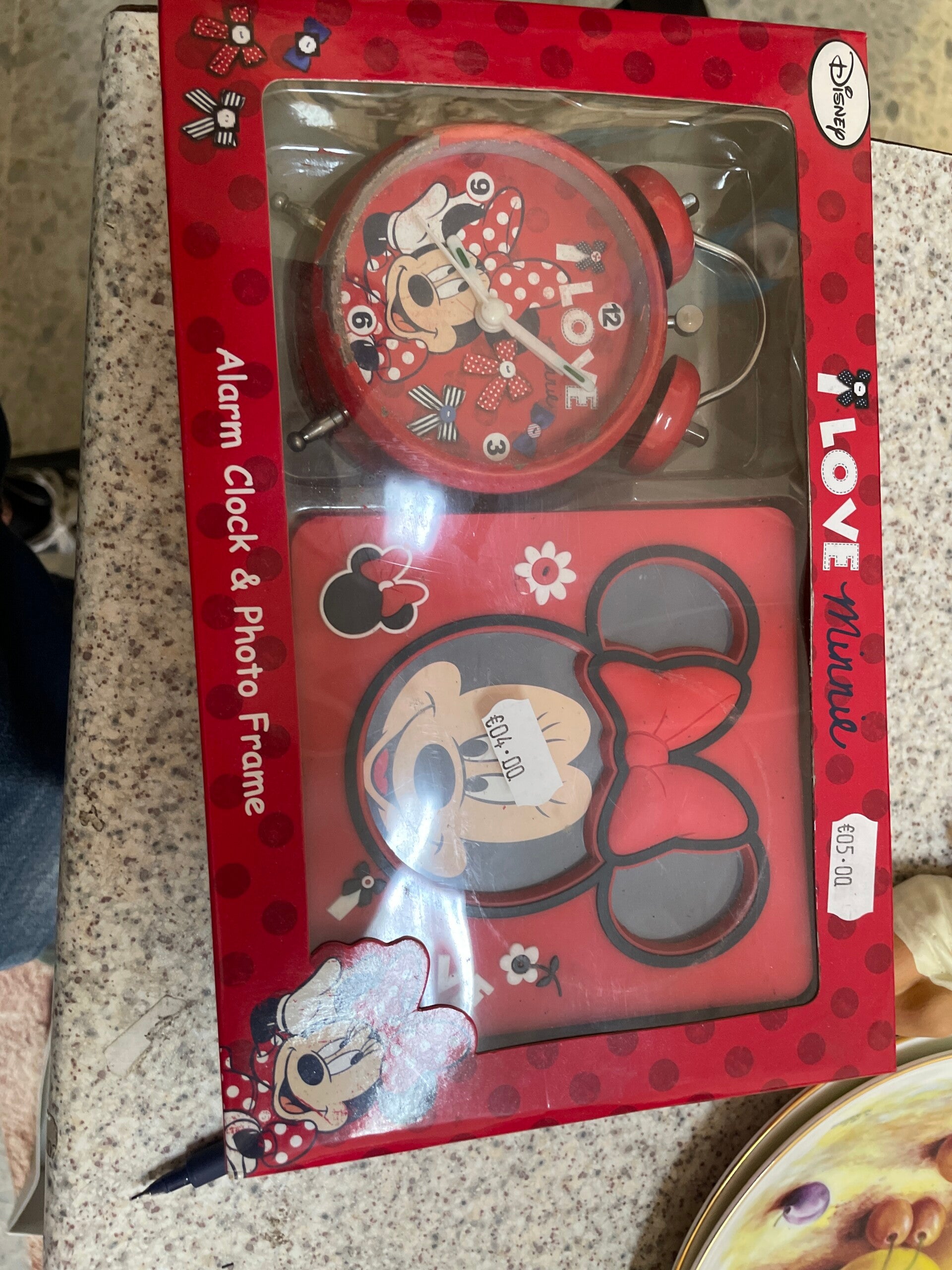 Minnie Mouse Clock and Frame - Stationery