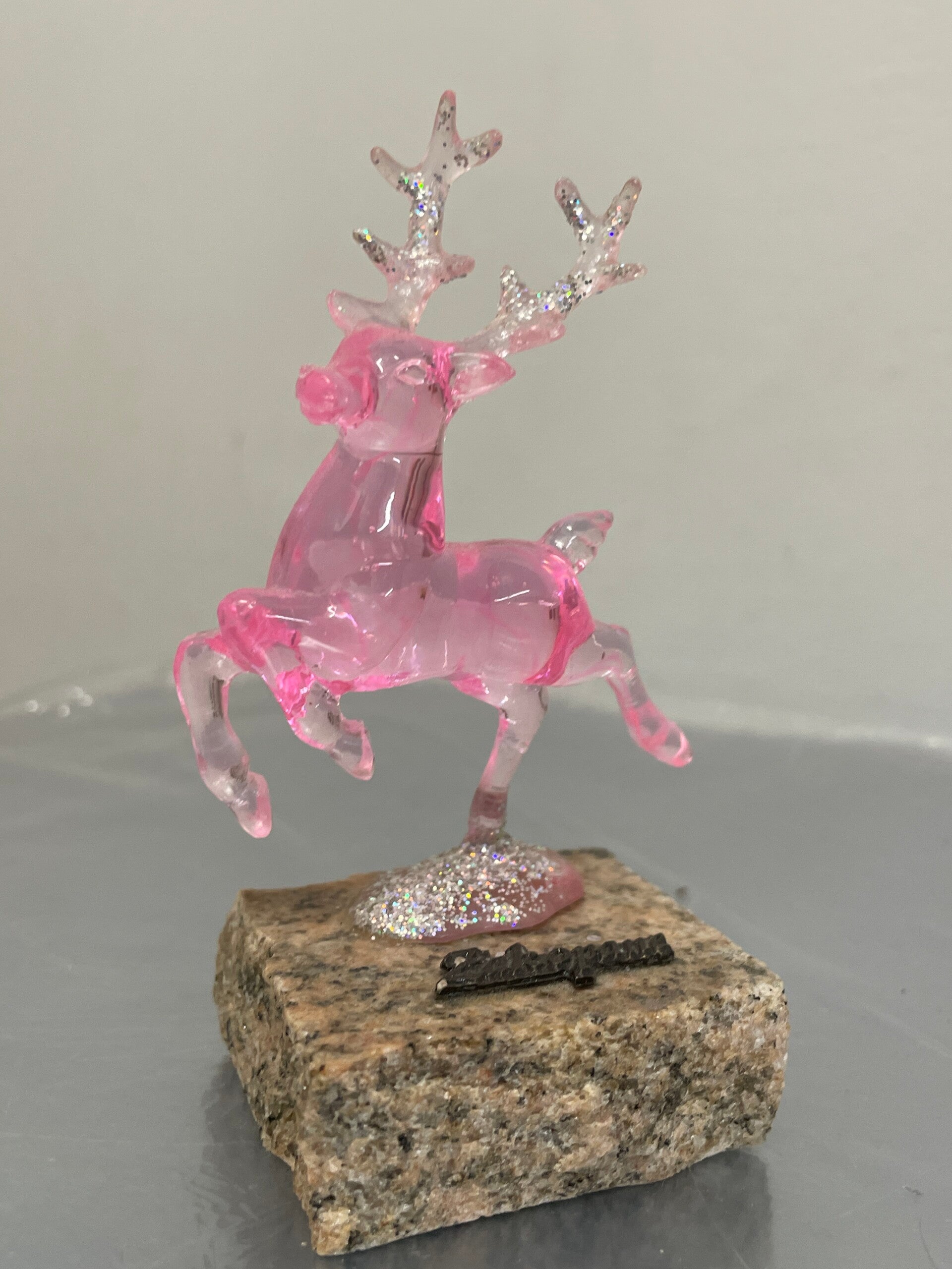 Pink Reindeer Deer - Figurines