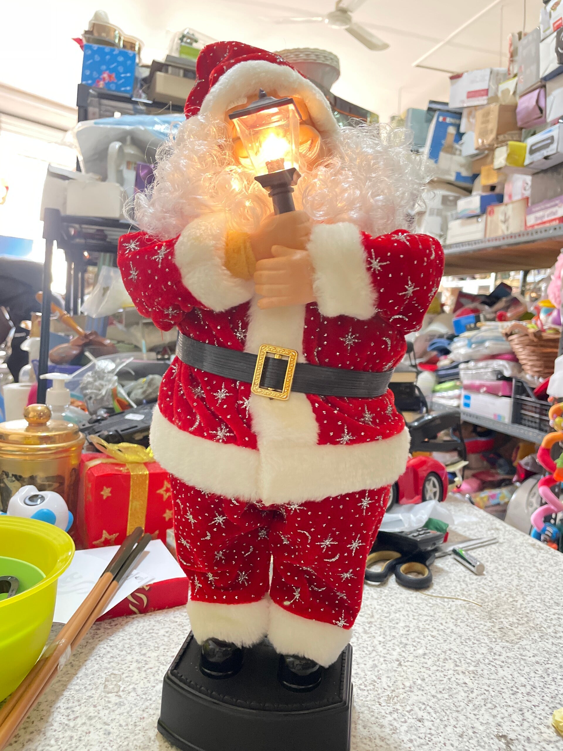 Santa with Lights - Christmas