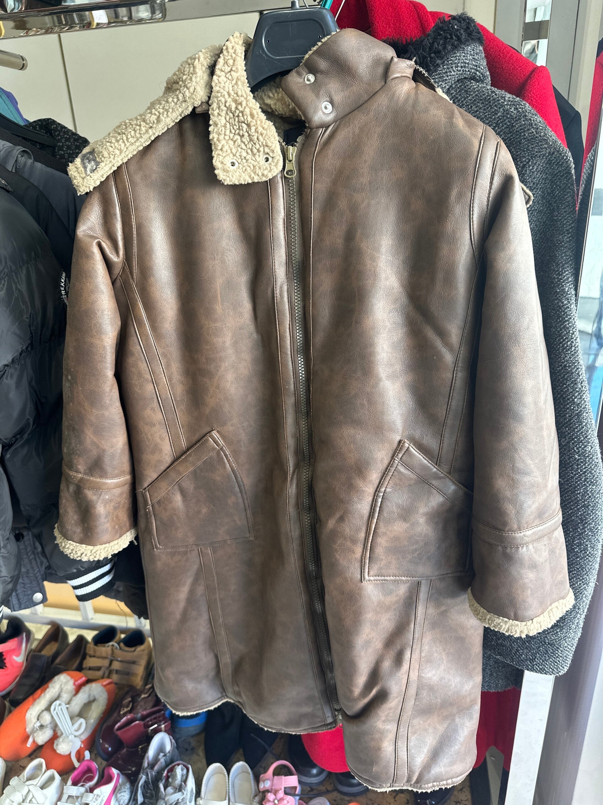 Boys Leather Jacket - Size 8 Years