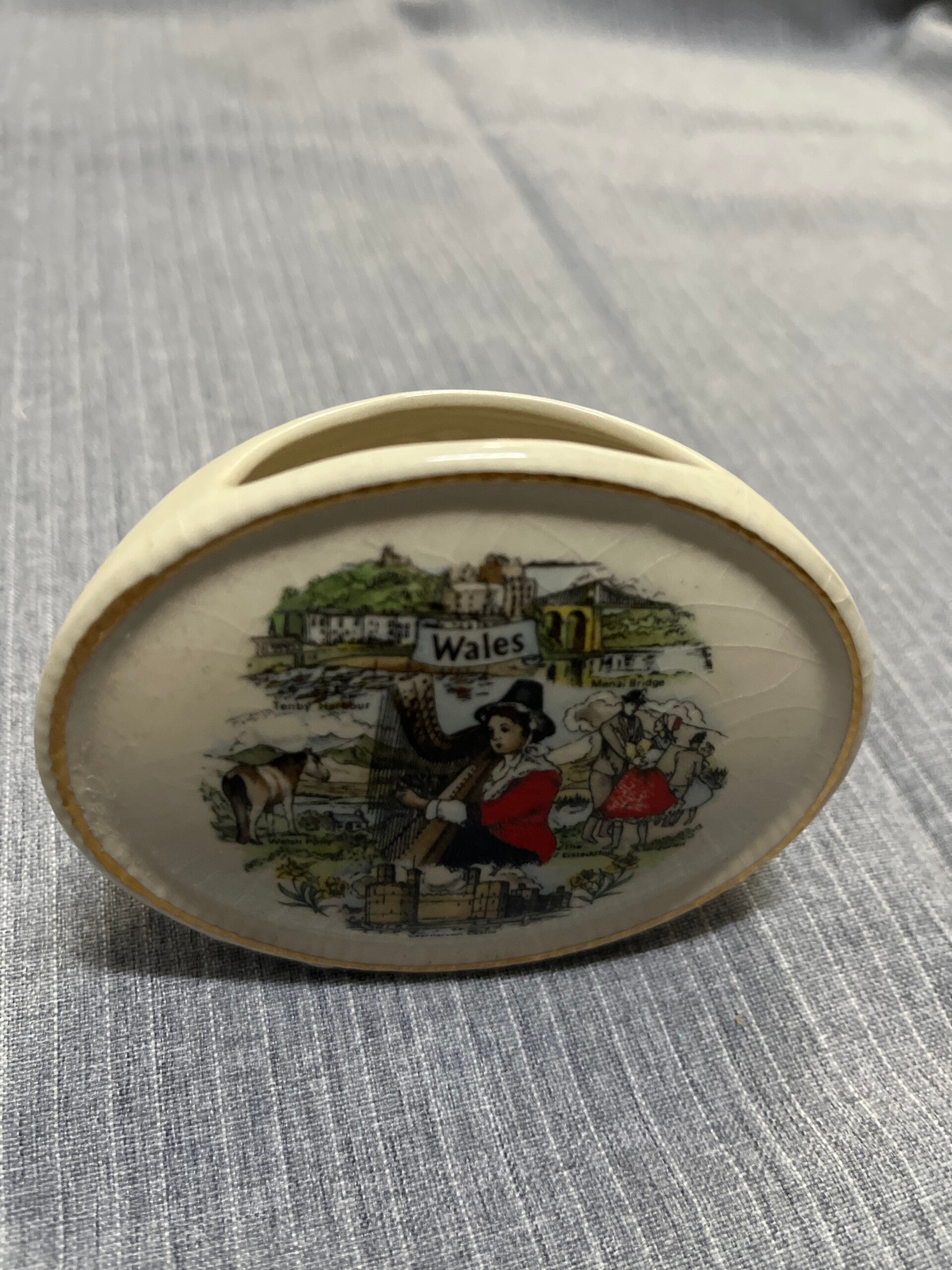 Porcelain Wales Toothpicks Holder - Collectibles