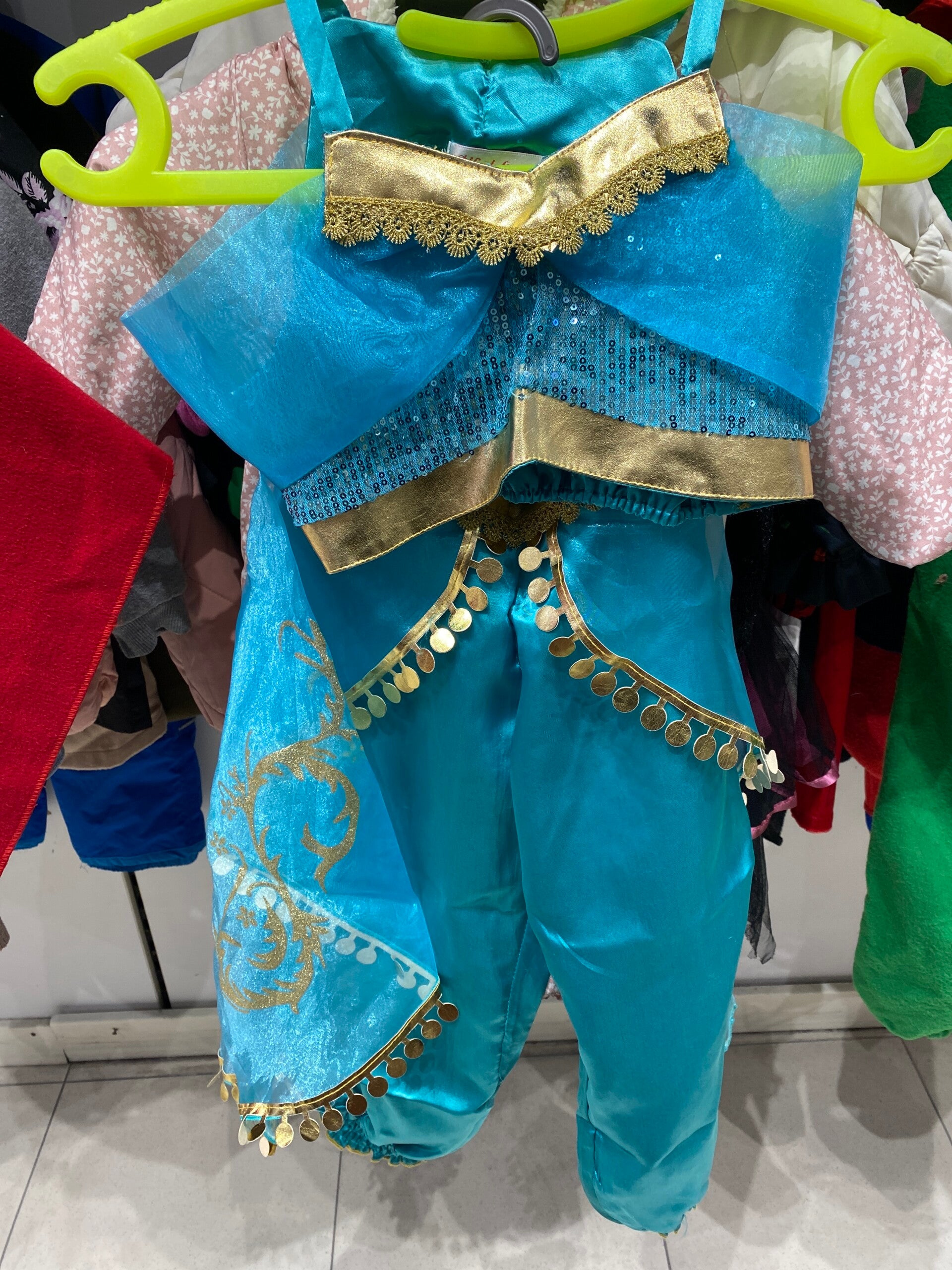 Girls Jasmine Princess Carnival Costume - Size 7-8 Years
