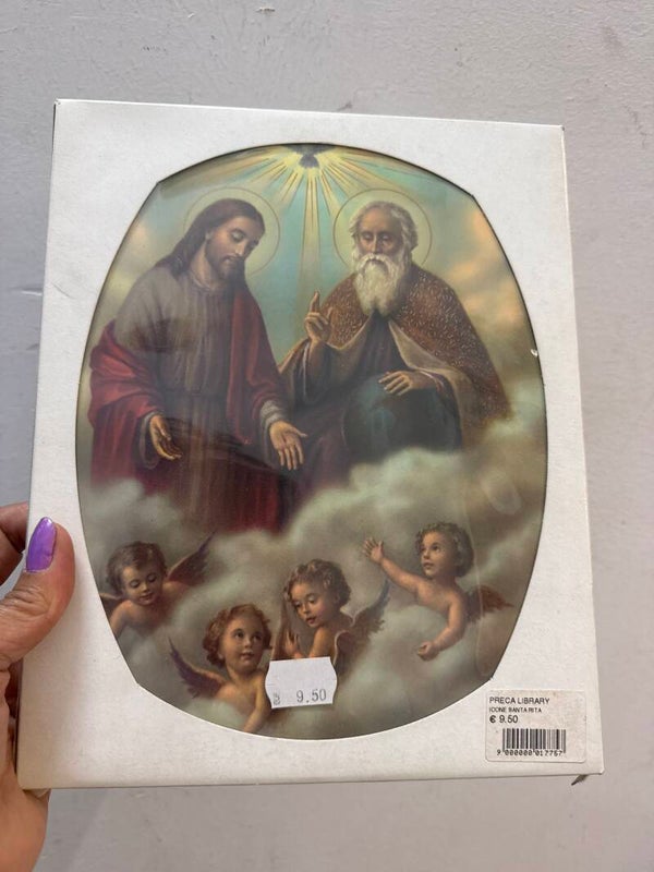Holy Trinity devotional print or plaque- Religious ***