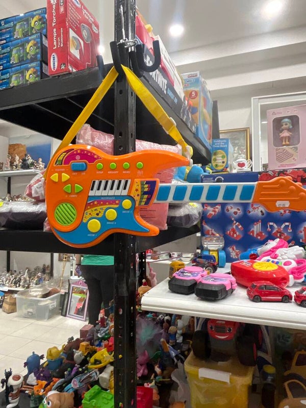 Orange Toy guitar - Toys*