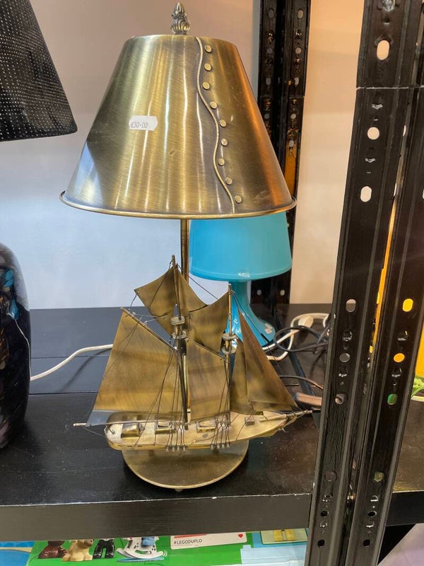 Brass Lampshade - Electric