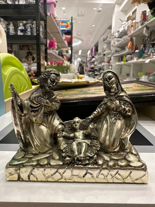 Metallic Nativity Scene Figurine - Decor*