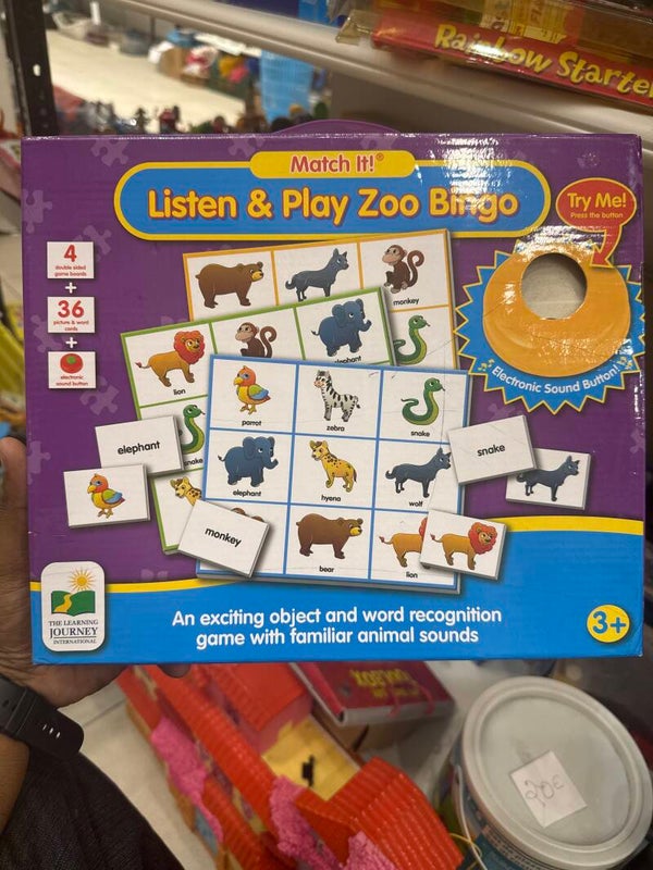 Listen & Play Zoo Bingo - Game ****