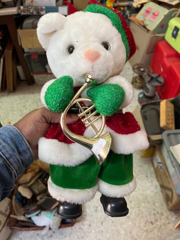 Plush Musical XMas Bear - Christmas