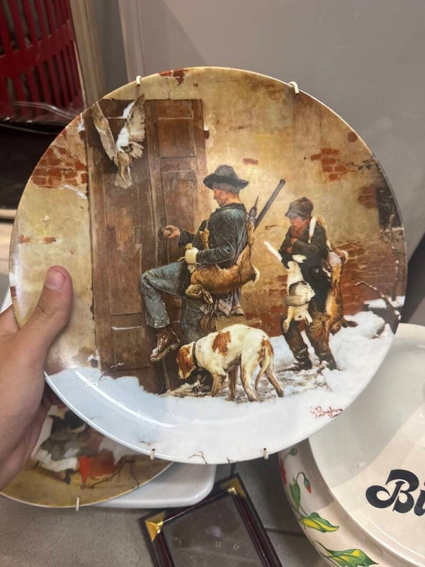 Porcellane Artistiche Firenze Italy "The Return"  plate - decor*