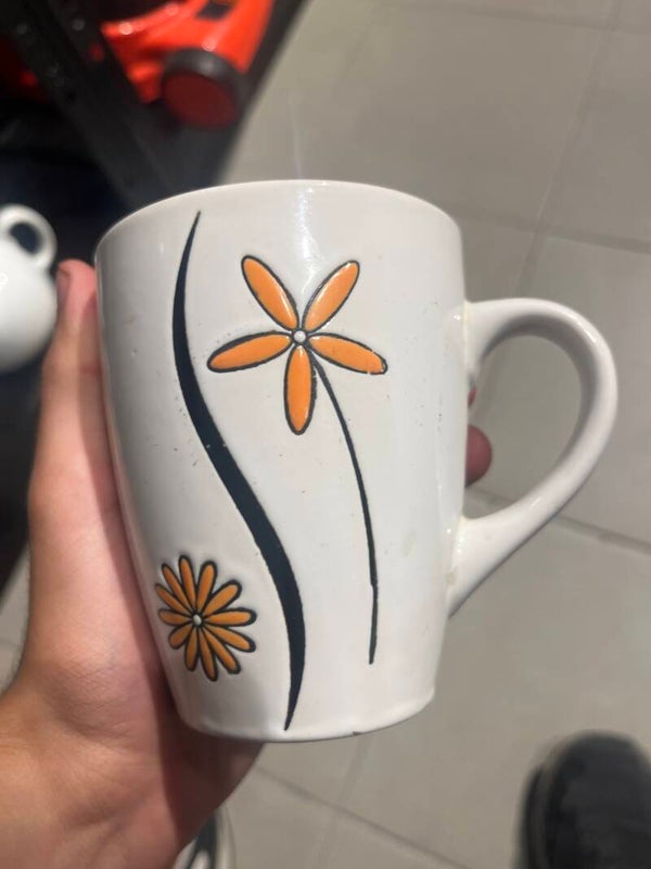 Mug with flower Desgin - Mugs*
