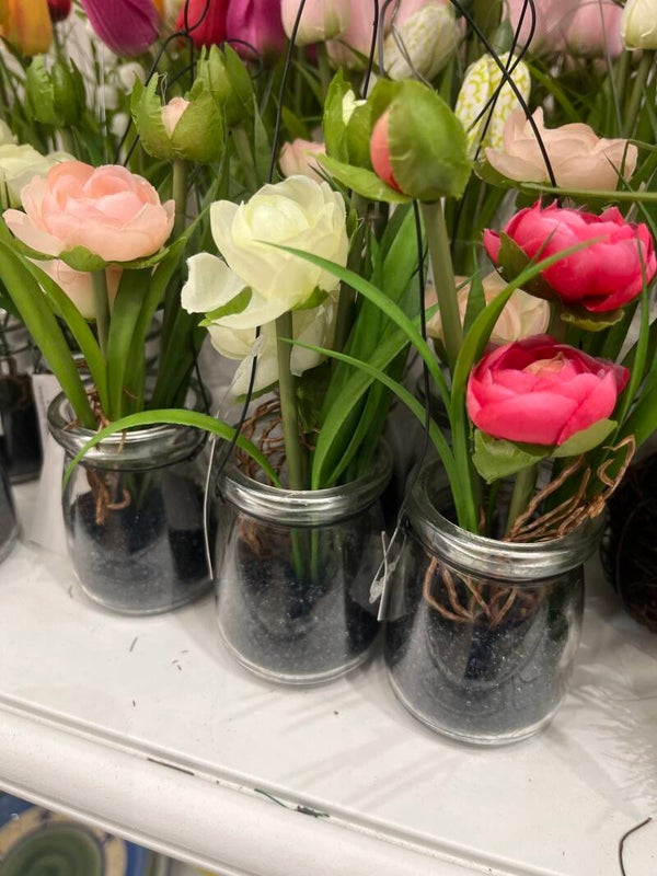 Small Artifical Plants with Glass Pots - €2 Each - Decor