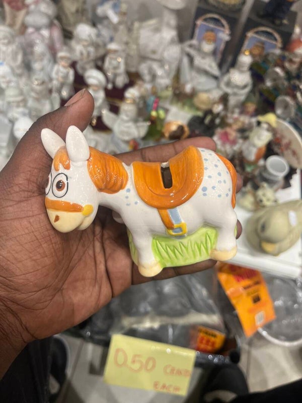 Porcelain Donkey Money Box - Supplies