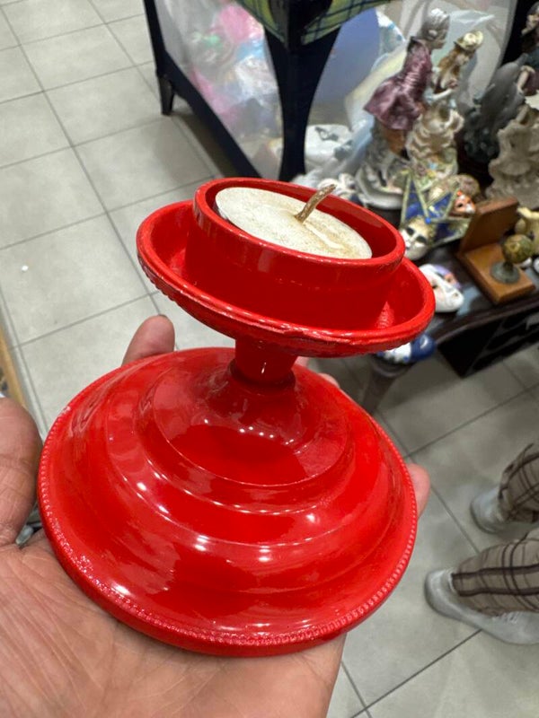 Metal candle holder- Candles ***